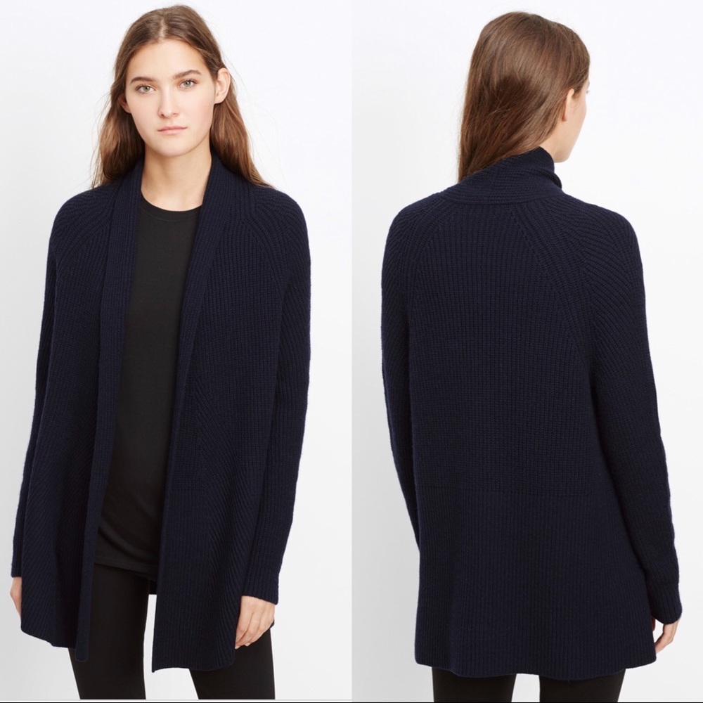 Vince Directional Ribbed Cardigan - Picture 2 of 8
